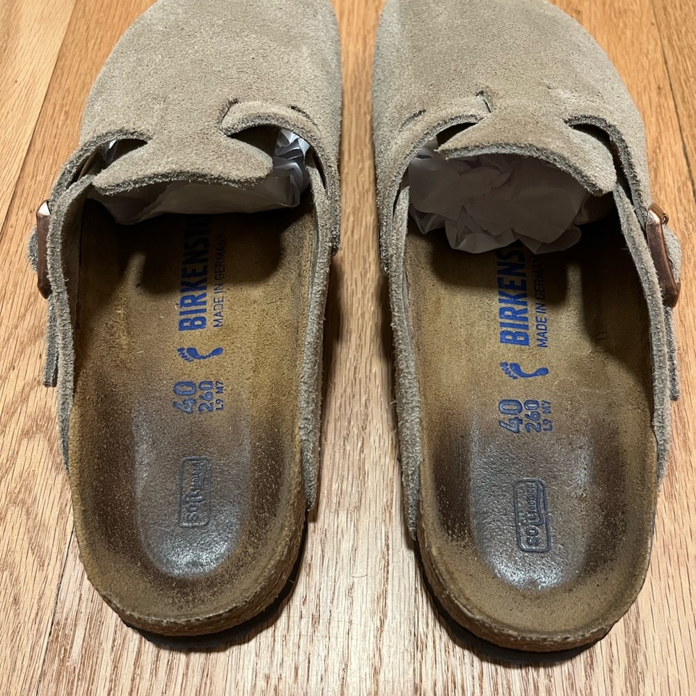 Birkenstock Boston Soft Footbed unisex size 40 EU. - Picture 8 of 9